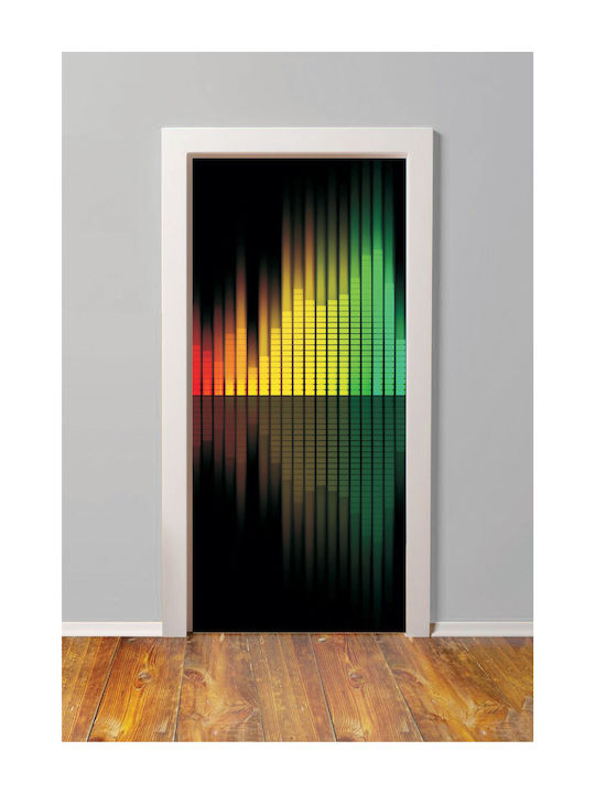 Door Sticker Graphic Equalizer 65cm
