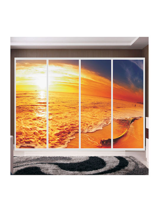 Wardrobe Sticker Sunset Colors 280cm