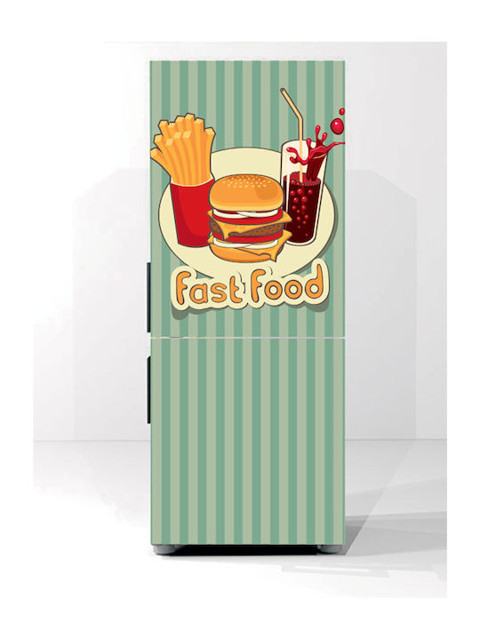 Αυτοκόλλητο Ψυγείου Fast Food 160cm
