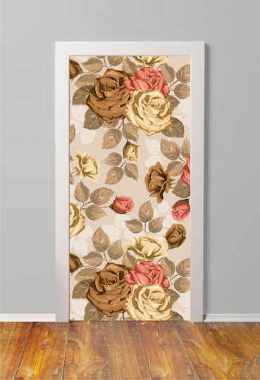 Türsticker Braune Rosen 95cm