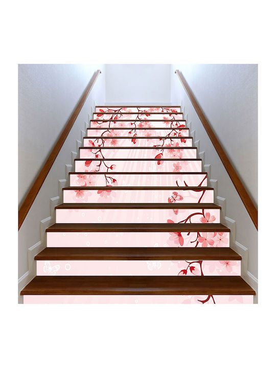 Treppenaufkleber Preis pro Stück Blumen 120cm