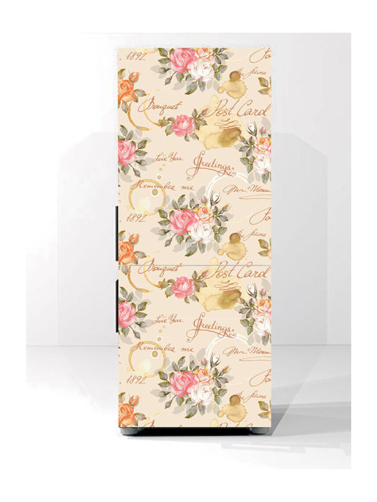 Αυτοκόλλητο Ψυγείου Vintage Flowers 150cm