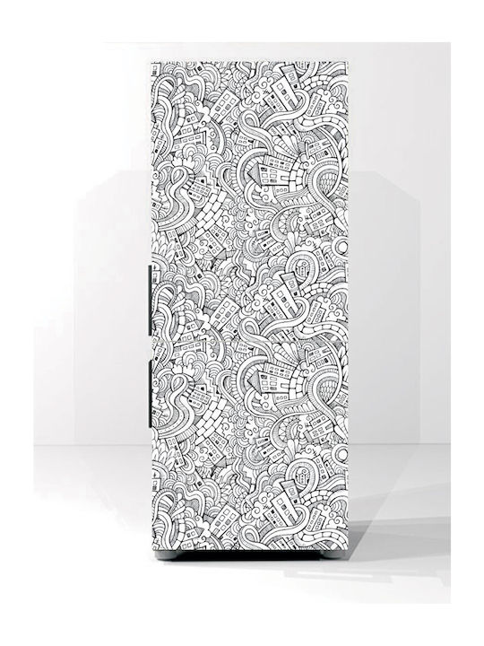 Vintage Fridge Sticker 2 210cm
