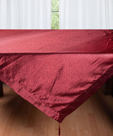 Silk Fashion Τραπεζομάντηλο 2009 Μπορντώ 160x220εκ.