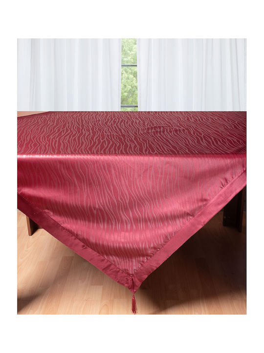 Silk Fashion Checkered 2009 Bordeaux 130x130cm