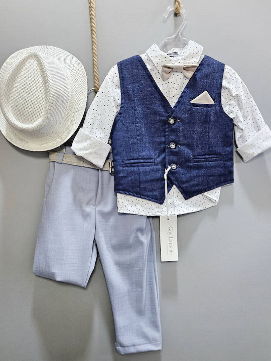 Ținută Botez Băiat Guy Laroche 6 piese Gu-699