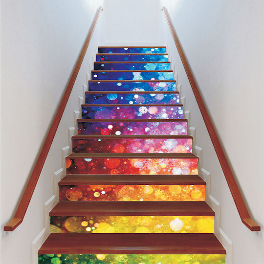 Stair Sticker Price Per Piece Abstract Colors 2 100cm