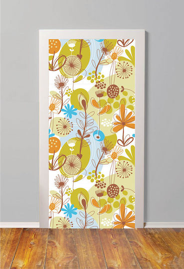Türsticker mit Blumenmuster 70 cm