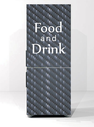 Αυτοκόλλητο Ψυγείου Food Drink 70cm