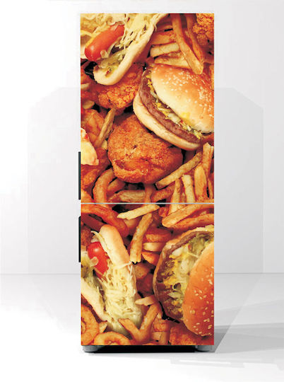 Αυτοκόλλητο Ψυγείου Fast Food 2 60cm