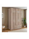 Dreifachtür Kleiderschrank Royal Sonoma 150x58x230cm