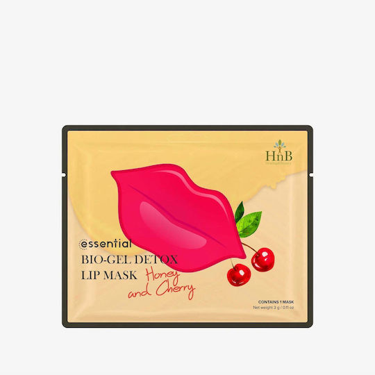 HNB Cosmetics Bio-gel Honey & Cherry Μάσκα Χειλιών Κεράσι