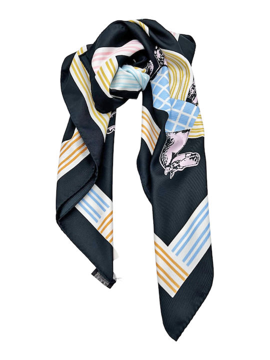 Savil Women's Silk Scarf Black