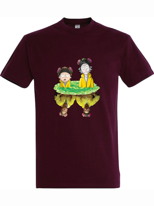 Unisex T-Shirt "Rick Morty Ft Breaking Bad" Bur...