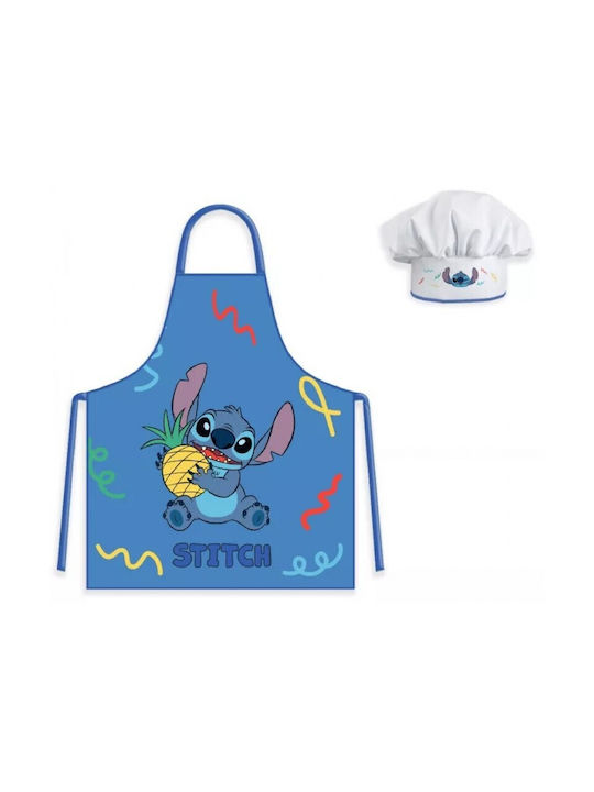 Disney Lilo And Stitch Kids Apron with Chefs Hat Blue