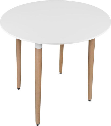 Round Kitchen White 80x80εκ. Round Kitchen White 80x80εκ.