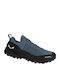 Salewa Men's Waterproof Hiking Shoes With Gore-Tex Membrane Blue
