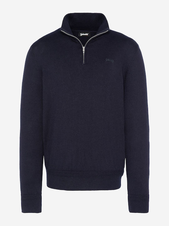 Schott Long Sleeve Sweater Navy