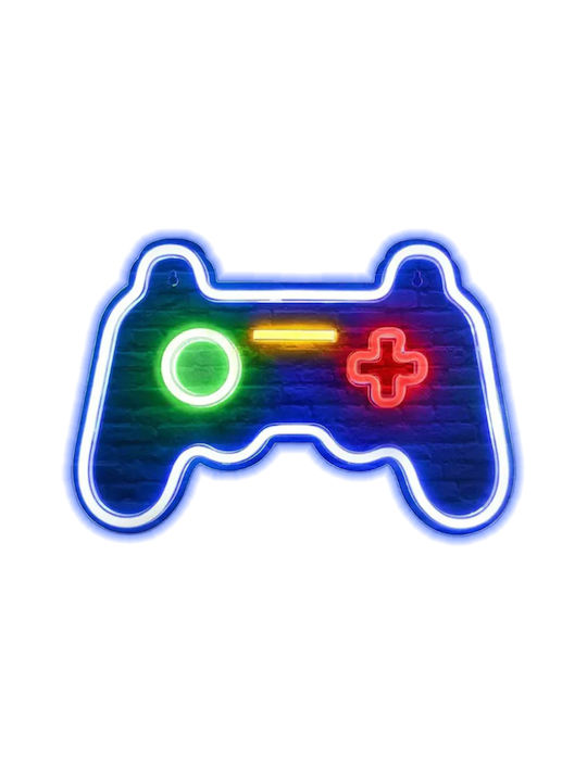 Controller Led Neon Skilt Blue Gadget