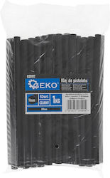 Силиконови пръчки комплект черни 11-200 мм 52 броя Geko G20117
