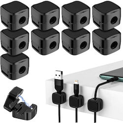 Cable Support Black 9pcs