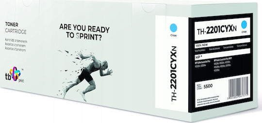 TB Print Kompatibel Toner für Laserdrucker HP W2201X Cyan