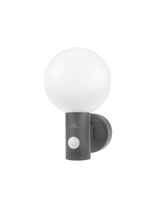 Maclean Energy Waterproof Outdoor Ceiling Light with Integrated LED in Gray Color MCE515
