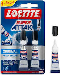 Loctite Υγρή Κόλλα Στιγμής Super Attak Original 3ml 2τμχ Διάφανη Loctite Υγρή Κόλλα Στιγμής Super Attak Original 3ml 2τμχ Διάφανη