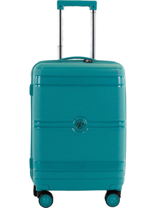 Y Not? Valiză de Călătorie de Cabină Rigidă Aqua cu 4 Roți Înălțime 55cm