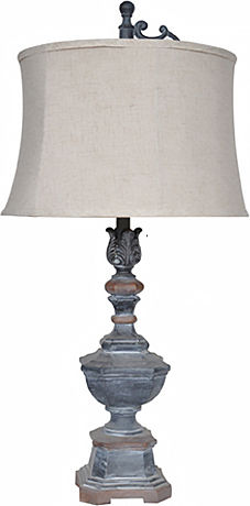 Vintage Tischlampe LED mit Weiß Schirm und Bronze Basis