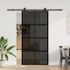 Vidaxl Sliding Door Hardware Set Glass Aluminum...