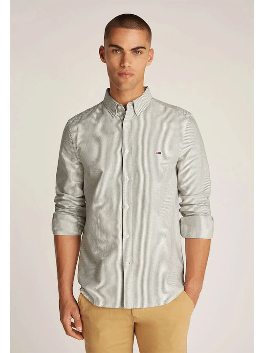 Tommy Hilfiger Oxford Дълъг ръкав Памучен Риза ...