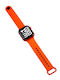 Nubi Kinder-Digitaluhr mit Silikonarmband Orange
