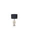 Metall Tischlampe mit Schwarz Schirm und Gold Basis