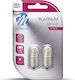 M-Tech Λάμπες Αυτοκινήτου R5W / BA15S Canbus LED Λευκό 12-24V 2τμχ
