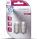 M-Tech Lamps Car W16W / T15 / W5W / BA15S Canbus LED White 12-24V 1W 2pcs