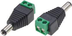 Gbc 67.3750.69/s Dc Power Adapter 5.5x2.1mm Αρσενικό Terminal