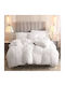 Saray Home Κουβερτοπάπλωμα Σετ Υπέρδιπλο 220x240εκ. Shaggy 220 3τμχ 300 GSM