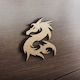 MDF Wooden Design Dragon 27cm X 30cm