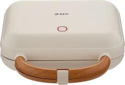Gruppe HDWM201A 900W για 2 Τοστ Ivory-Wood Gruppe HDWM201A 900W για 2 Τοστ Ivory-Wood