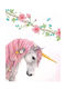Kids Framed Plastic Wall Painting Unicorn 21x30cm