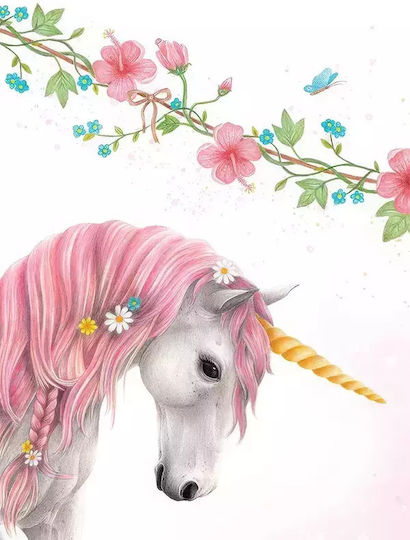 Kids Framed Plastic Wall Painting Unicorn 21x30cm