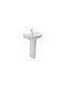 Sanindusa Wall Mounted Countertop Sink Porcelain 56x46cm White