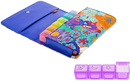 Pill Case Weekly Pylones Pill Box 7 Days Bouquet