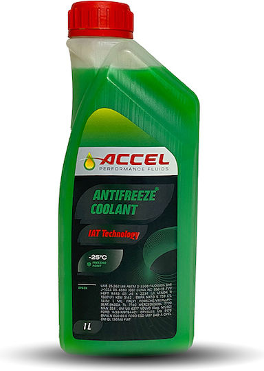 Accel Performance Lichid de răcire pentru motorul mașinii Mașină -25°C Verde Culoare 1lt