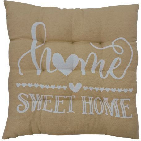 Kipper Sweet Garden Chair Cushion Beige 40x40cm