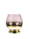 Zen Collection Kerzenhalter Glas in Gold Farbe 23x25x23cm 1Stück