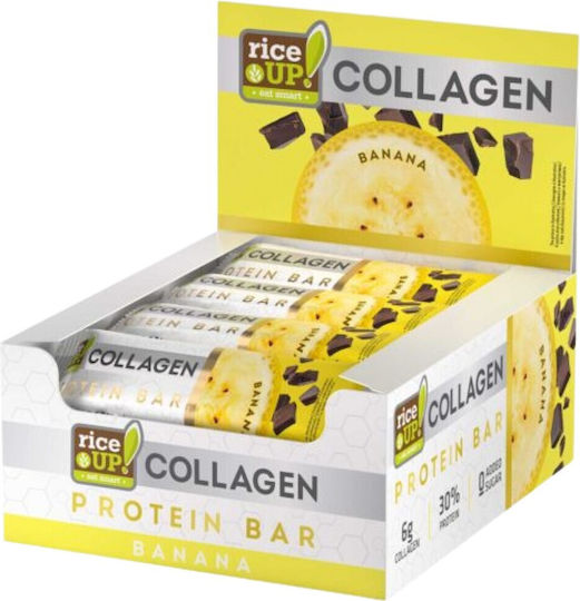 RiceUp Bars with 30% Protein & Flavor Banana 12x50gr