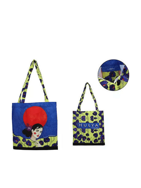 Τσάντα Υφασμάτινη Shoulder Shopping Bag Hulya Ozdemir Waste Away Night 021-8719 39x42cm Carmani