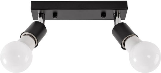 Toolight Μονό Σποτ με Ντουί E27 σε Μαύρο Χρώμα Toolight Μονό Σποτ με Ντουί E27 σε Μαύρο Χρώμα